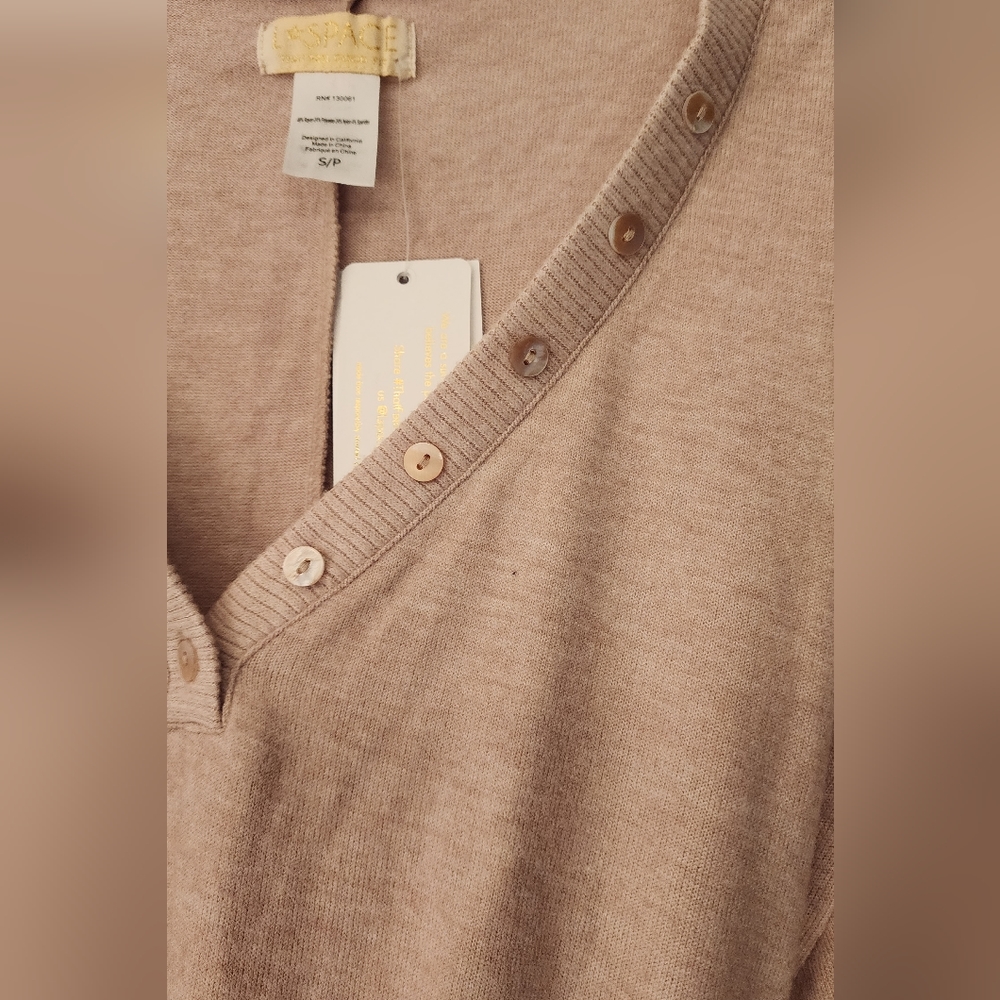 L*SPACE Saturdays Relaxed Romper In Beige Size Small - Picture 8 of 12